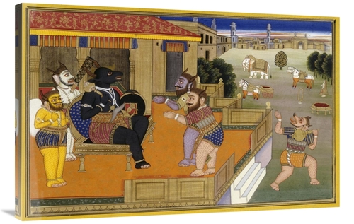 Global Gallery GCS-268159-40-142 40 in. Illustration to the Mahabharat