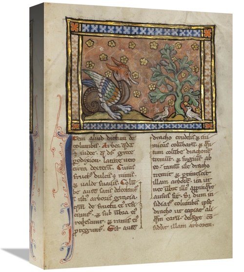 Global Gallery GCS-454759-1216-142 12 x 16 in. A Dragon Charging Two D