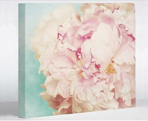 One Bella Casa 73708WD16 16 x 20 in. Delicate Peony Canvas Wall Decor&