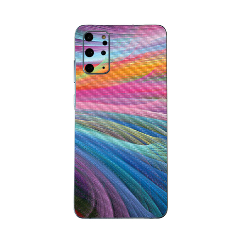 MightySkins CF-SAGS20PL-Rainbow Waves Carbon Fiber Skin for Samsung Ga