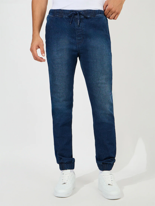 Men Blue Solid Jean(size36)(ColorBlue)