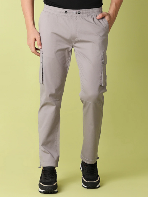 Men’s Cotton Cargo Pants (Color grey) (Size 30)