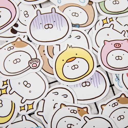 45PCS/ PACK Cute Rabbit Sticker Marker