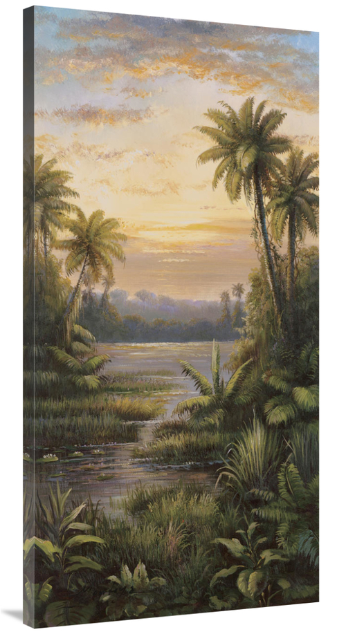 Global Gallery GCS-122583-2448-142 24 x 48 in. Tropical Lagoon II Art 