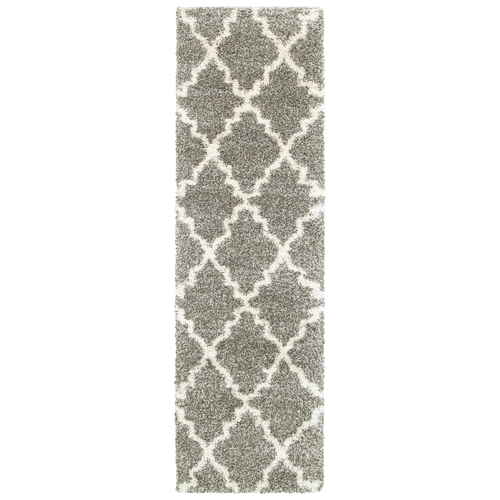 Oriental Weavers Henderson 092E9 2x8  Runner - Grey/ Ivory-Polypropyle