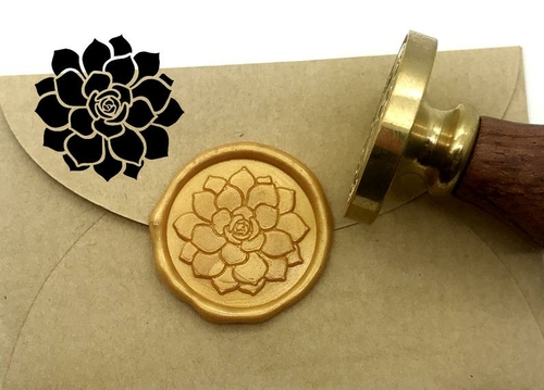 Flower Wax Seal Stamp Wedding Invitation Sealing Wax Stamp Kits