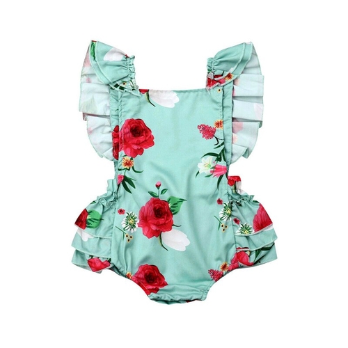 2019 Cute Floral Romper Newborn Toddler Infant