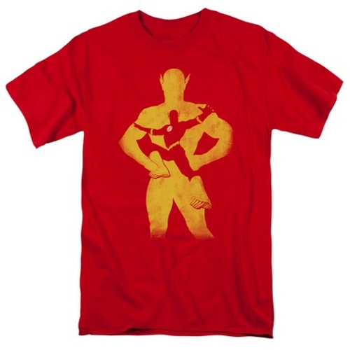 Trevco Jla-Flash Knockout Short Sleeve Adult 18-1 Tee- Red - Small