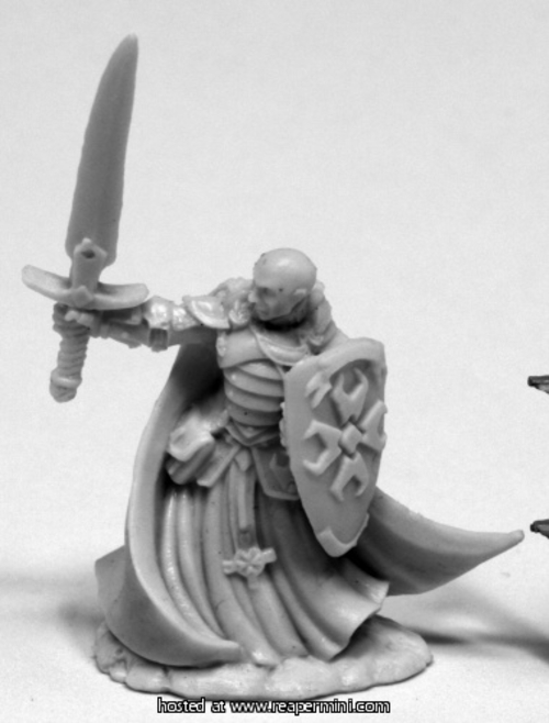 Reaper Miniatures REM77423 25mm Scale Sir Malcolm, Templar Lightbr