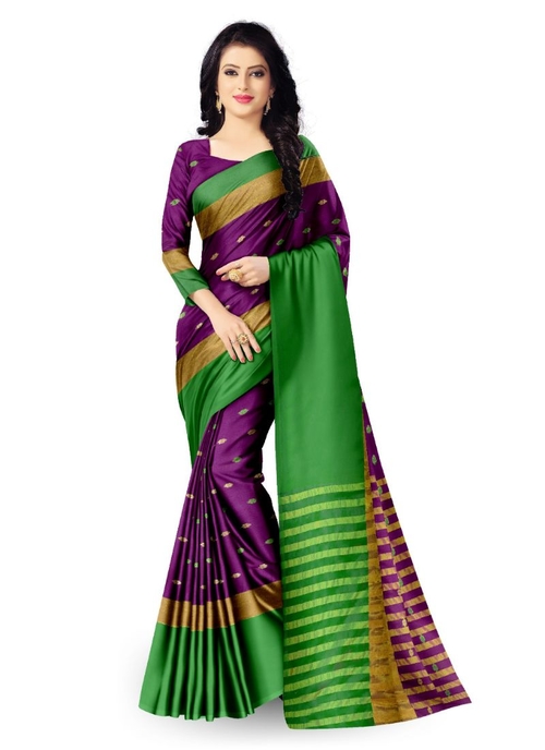 Generic Women's Handloom Cotton Soft Silk Saree