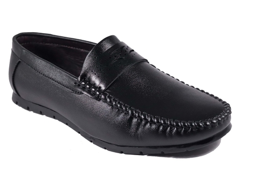 Men's Stylish/Comfortable Synthetic Leather Slip-On Loafers Black size