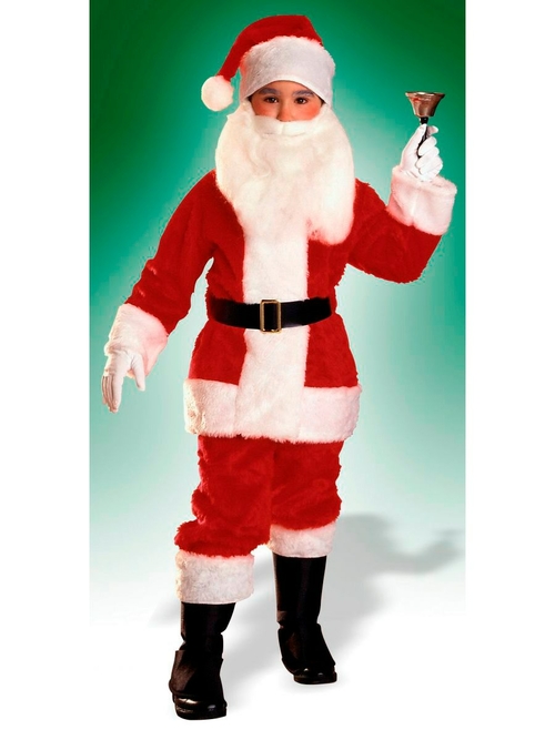 Rubies 275239 Boys Plush Santa Suit - Medium