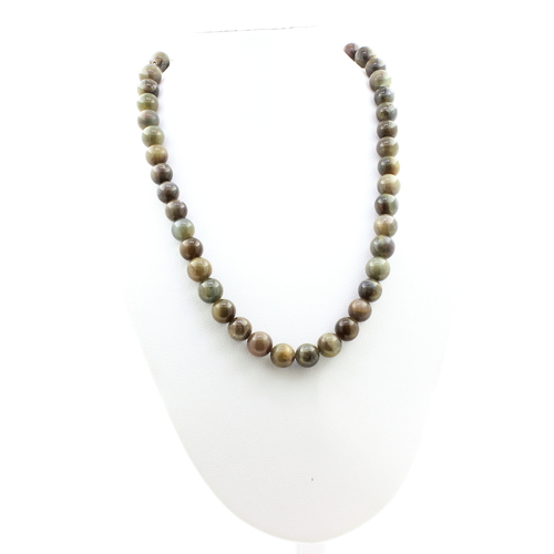 Sapphire from Mogok Quality 2A. bead necklace stainless steel chain