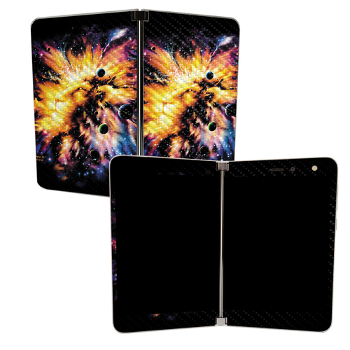 MightySkins CF-MISURDUO-Leo Galaxy Carbon Fiber Skin for Microsoft Sur