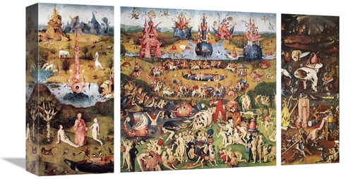 Global Gallery GCS-372604-22-142 22 in. Garden of Earthly Delights Art