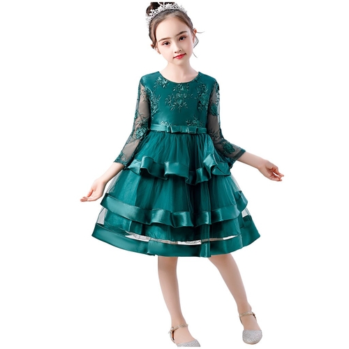 Kids Infant Girls Flower Dress Wedding Bridesmaid