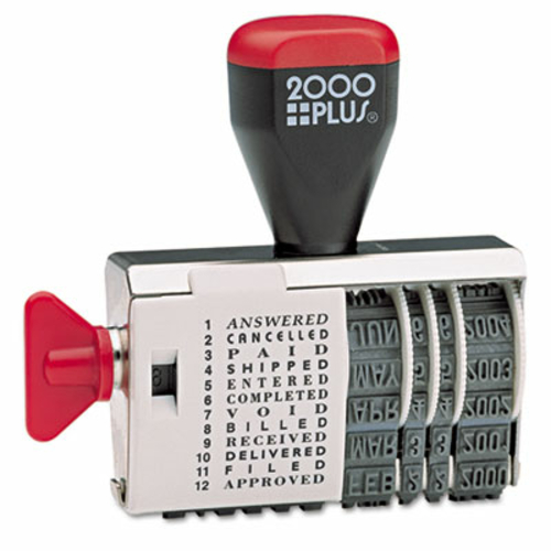 Consolidated Stamp 010180 2000 PLUS Dial-N-Stamp- 12 Phrases- 1.5 x .1