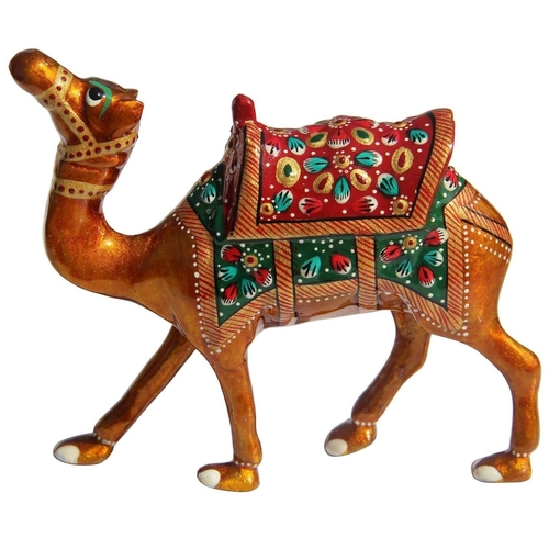 Metal enamelled desert safari camel