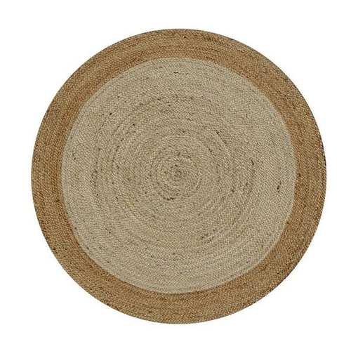 Dot Border Natural Classic Rug 140Rnd