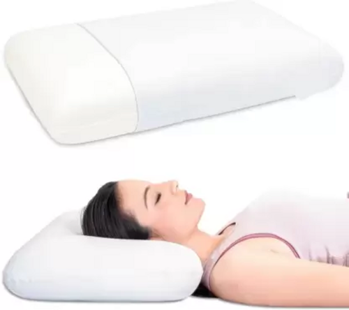 Memory Foam, Gel Solid Orthopaedic Pillow Pack of 1  (Cream)