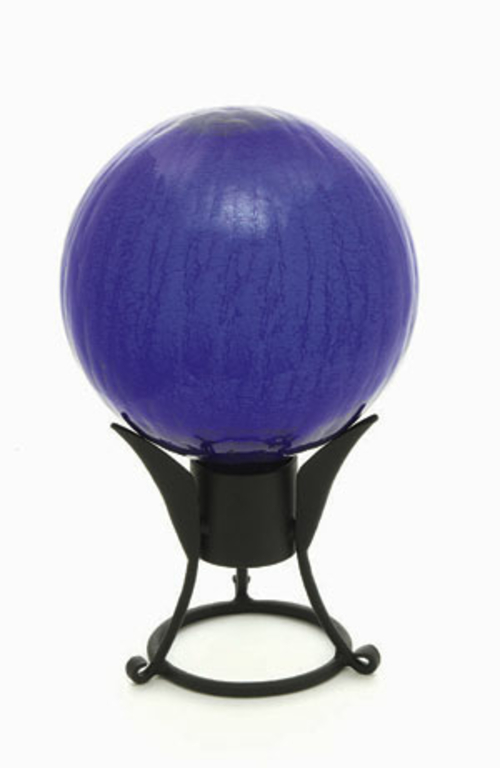 Achla G10-BL-C 10 in. Gazing Globe in Blue with Crackle