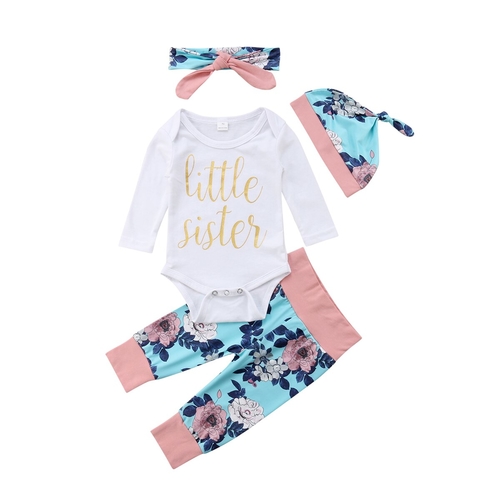 Brand New Autumn 4Pcs Newborn Baby Girl