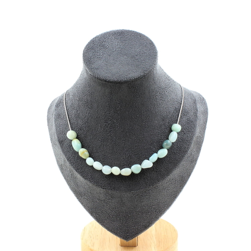 Amazonite from Brazil 15 beads necklace.