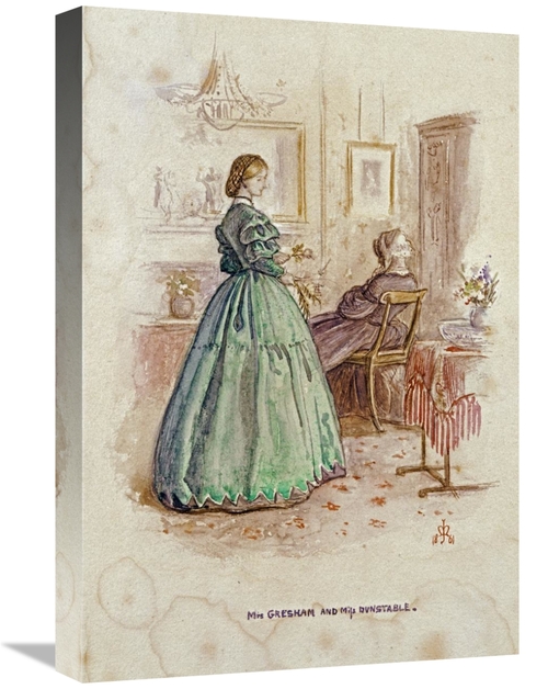 Global Gallery GCS-266873-22-142 22 in. Mrs. Gresham & Miss Dunstable 