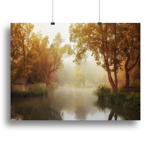 Foggy Autumn Canvas Print or Poster