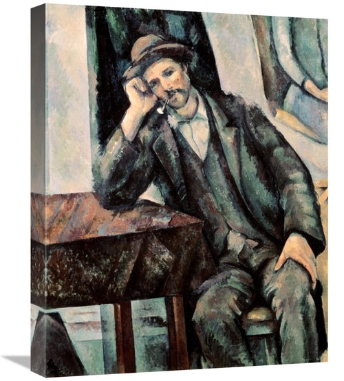 Global Gallery GCS-277054-22-142 22 in. Man Smoking a Pipe Art Print -