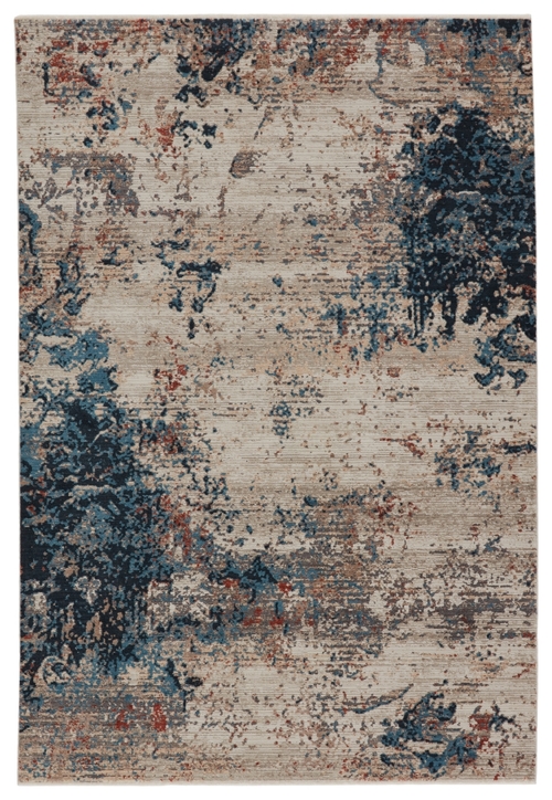 Vibe by Jaipur Living RUG149755 Terrior Abstract Blue & Red Area Rug &