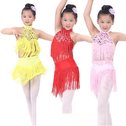 New Children tassel Dance Dress Dresses