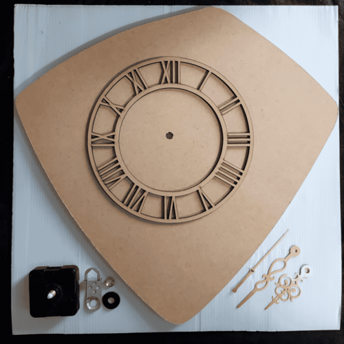 OPAL Mdf Base With 10 In Mdf Dail and Movement