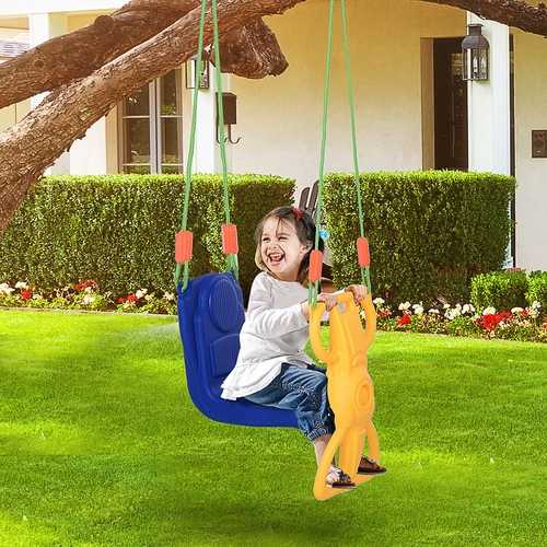 Qaba Kids Rider Glider Swing Set Child 3+ Years