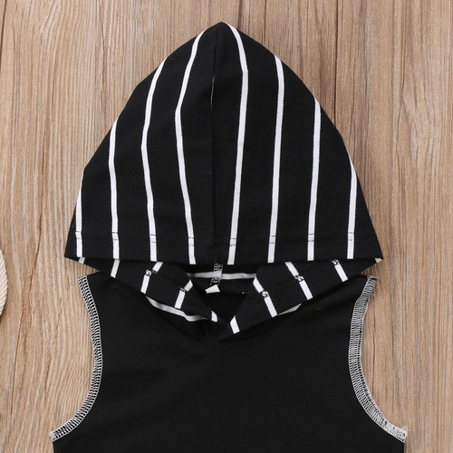 2018  Newborn Kids Baby Boys Sleeveless Striped