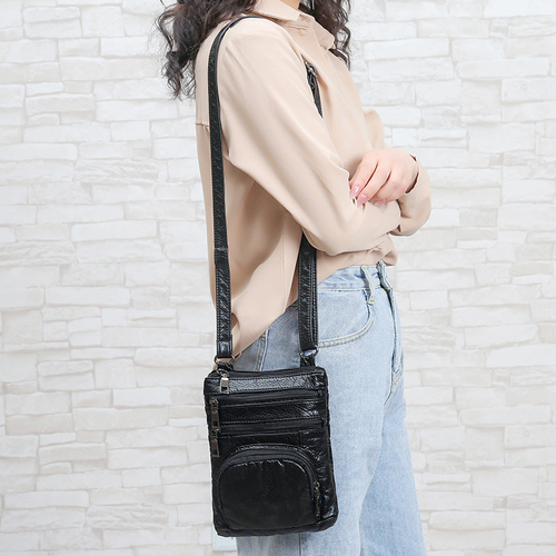 Fashion Retro Solid Color Shoulder Bag Ladies Street Trend Western Sty