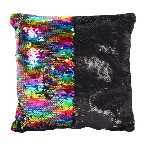 Rainbow Sequin Cushion