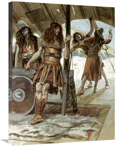 Global Gallery GCS-280268-30-142 30 in. David Causes An Aamalekite to 