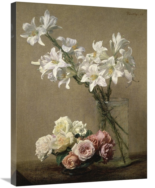 Global Gallery GCS-282022-30-142 30 in. Lilies in a Vase Art Print - H