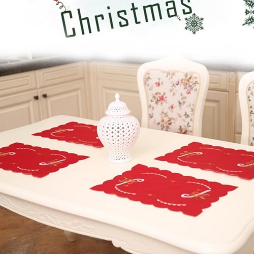 Fashion Christmas Table Santa Table Pads Santa