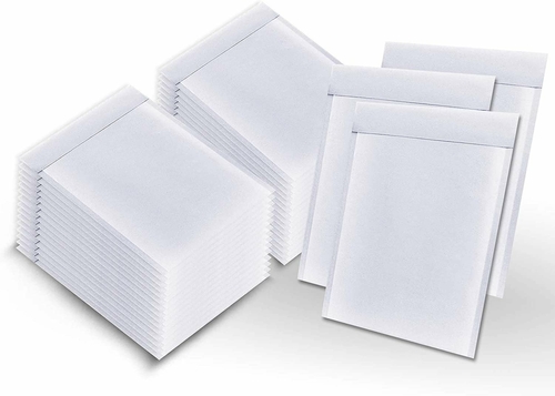 Pack of 500 White Shipping Envelopes 10.5 x 15 Bubble Mailer 10 1/2 x