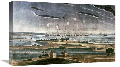 Global Gallery GCS-276831-22-142 22 in. Bombardment of Fort Mchenry Ar