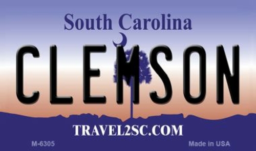 Smart Blonde M-6305 3.5 x 2 in. Clemson South Carolina State License P