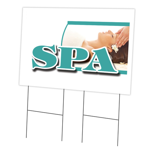 SignMission C-2436 Spa 24 x 36 in. Yard Sign & Stake - Spa