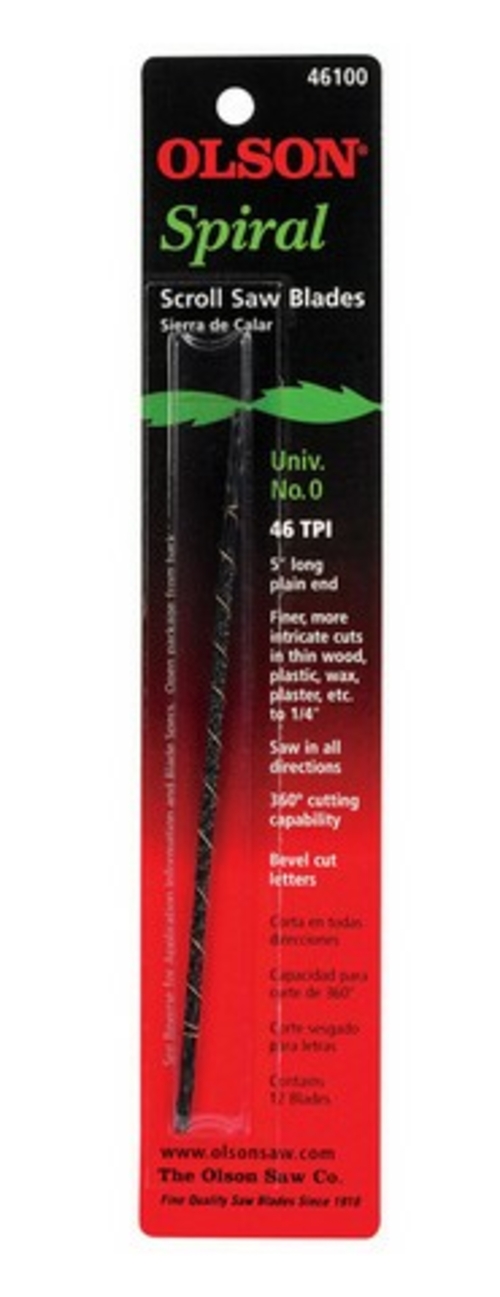 Olson Saw 46100 46 TPI Scroll Saw Blade