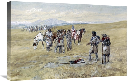 Global Gallery GCS-279970-30-142 30 in. Captain Meriwether Lewis Meeti