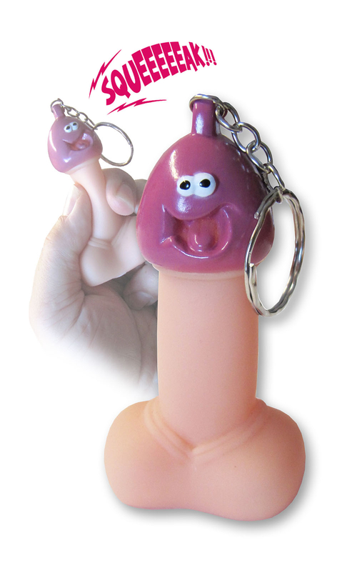 Squeaky Pecker Key Chain