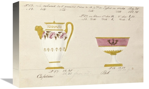 Global Gallery GCS-454912-1218-142 12 x 18 in. Cafetiere Et Bol, C