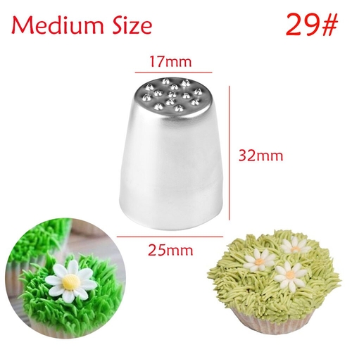 Grass Cream Icing Nozzles Stainless Steel Pastry