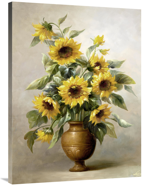 Global Gallery GCS-128096-3040-142 30 x 40 in. Sunflowers in Bronze I 